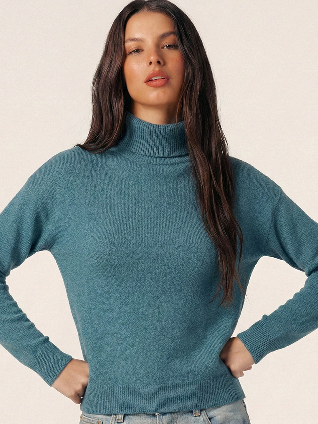 Tokyo Talkies Women Teal Pullover