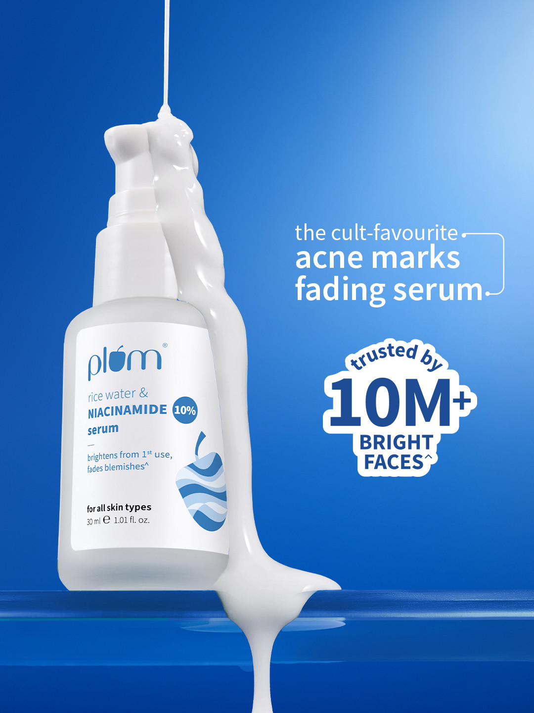Plum 10% Niacinamide Face Serum with Rice Water - 30 ml