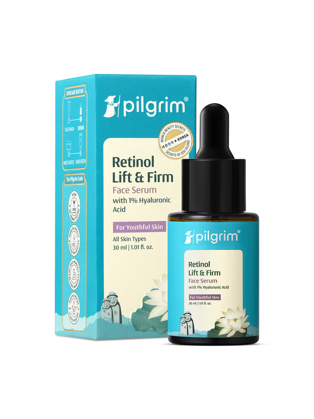 Pilgrim Retinol & Hyaluronic Acid 1% Lift & Firm Serum for Anti Aging