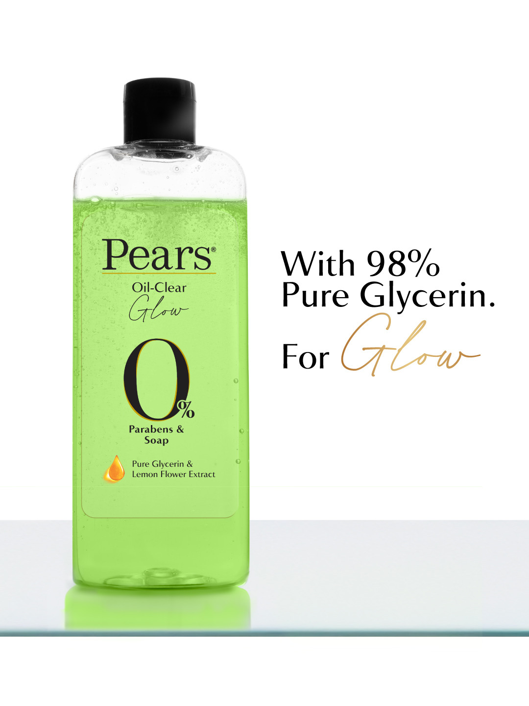 Pears 98% Pure Glycerin Oil-Clear Glow Body Wash - 250ml