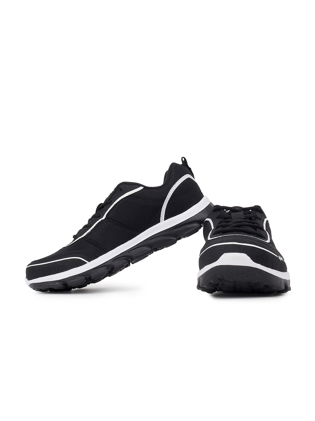 Sparx Men Black Mesh Running Shoes