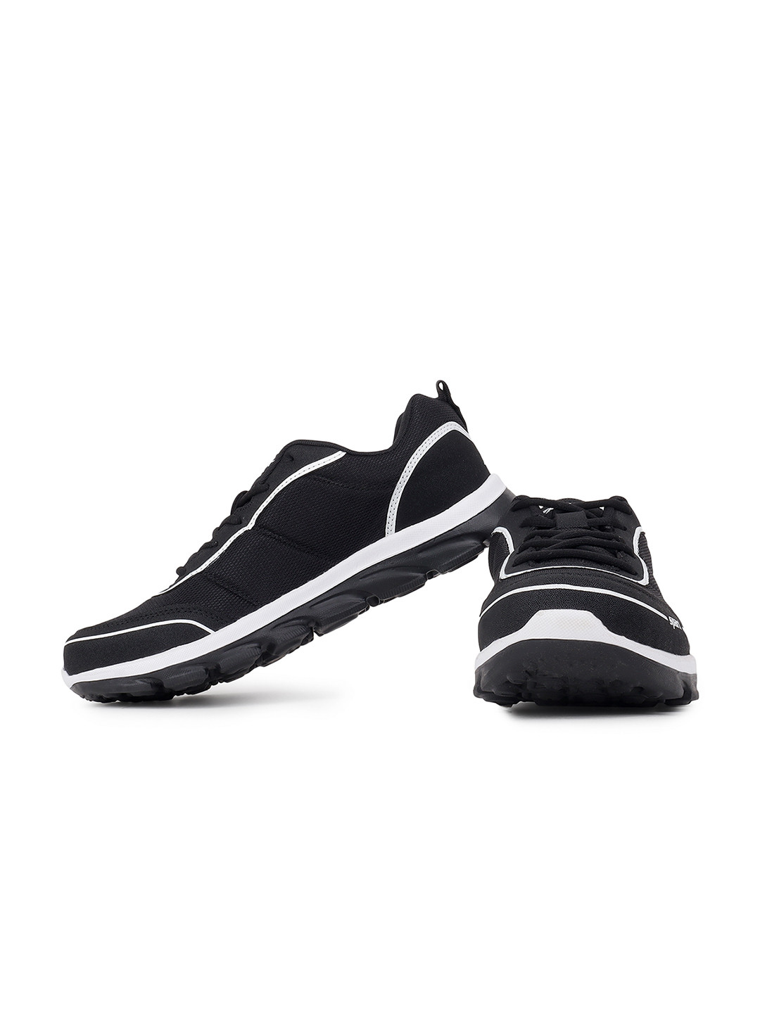 Sparx Men Black Mesh Running Shoes