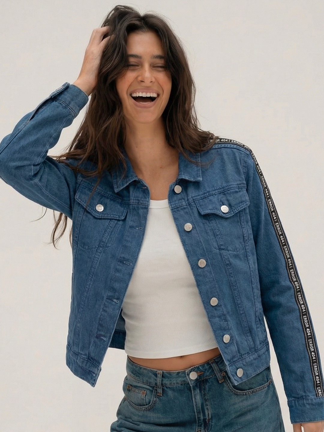 Tokyo Talkies Women Blue Solid Jacket