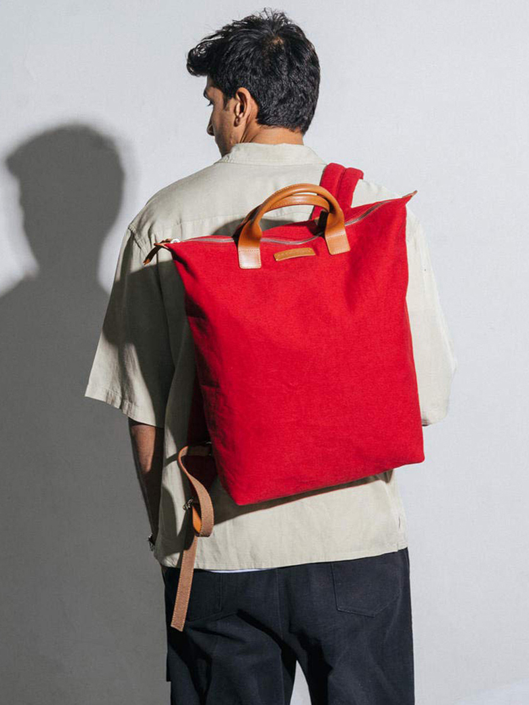 DailyObjects Crimson Red Pilot Backpack