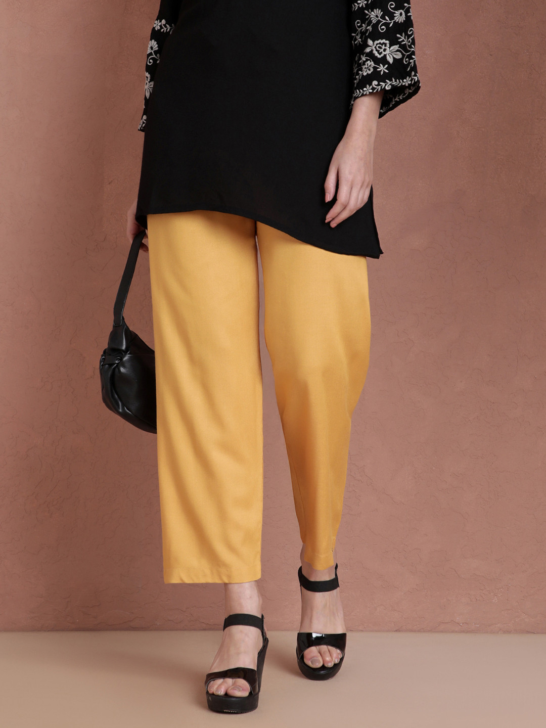 TWIN BIRDS Women Relaxed Fit Knitted Palazzo