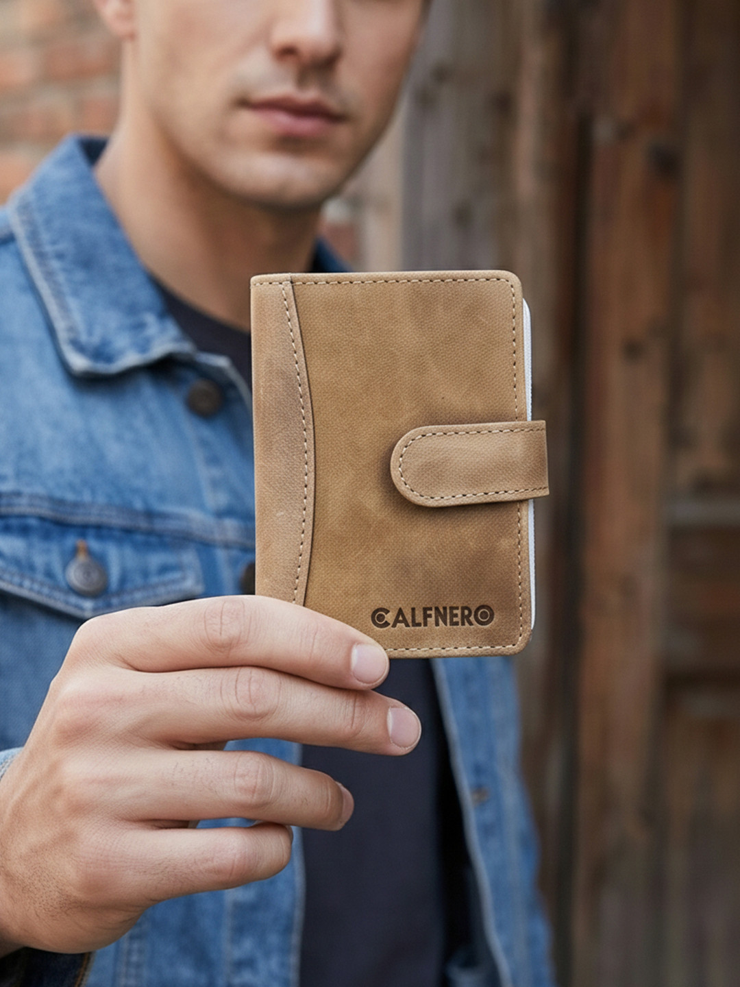 CALFNERO Unisex Leather Card Holder