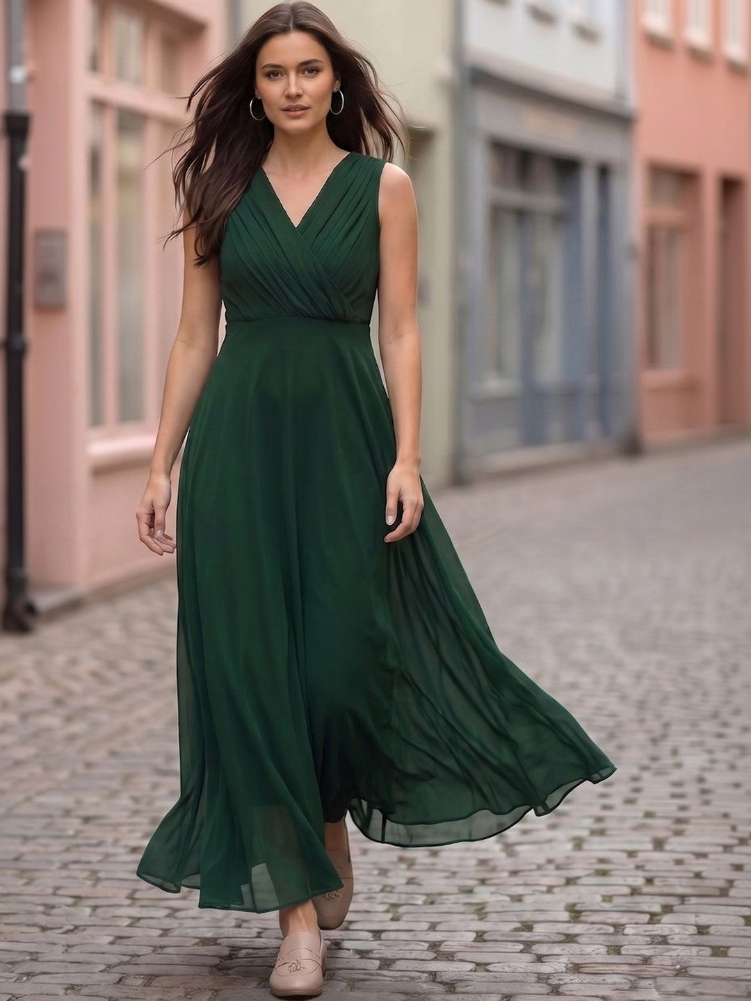 aayu Georgette Maxi Dress