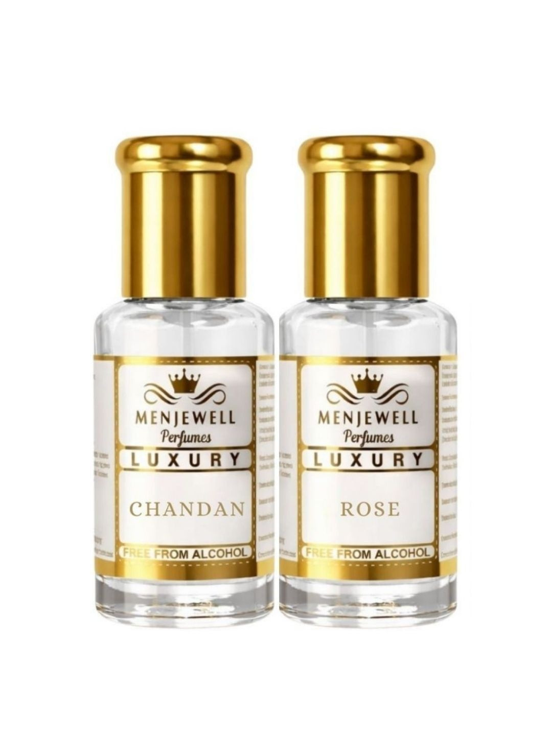 Menjewell Set of 2 Chandan-E-Khaas & Rose Fresh Attar