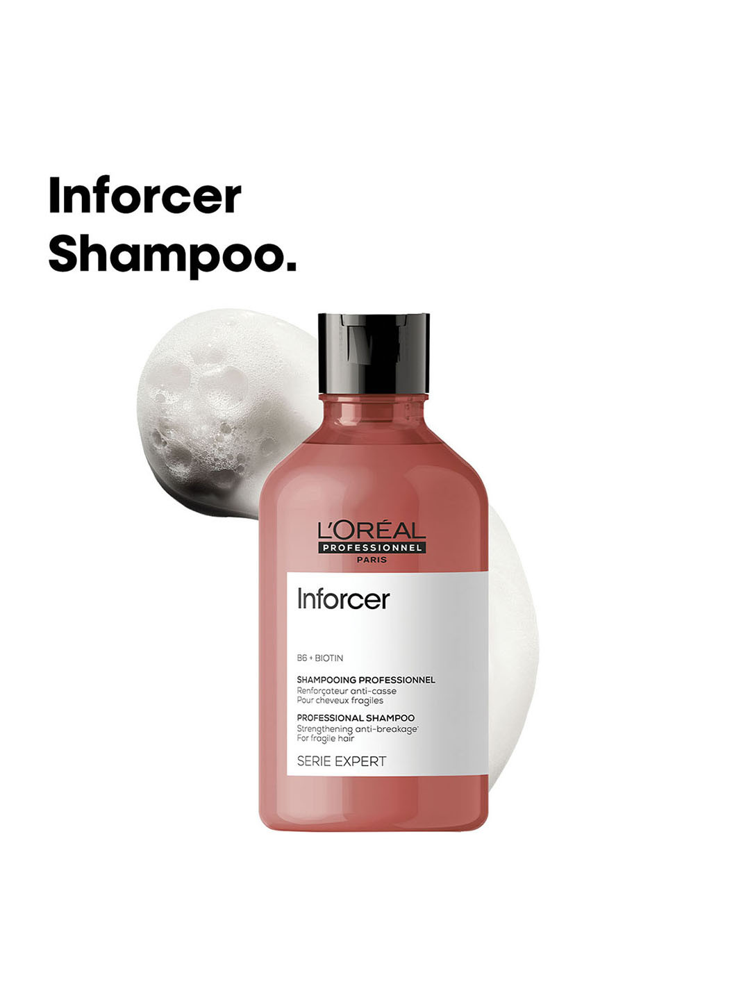 LOreal Professionnel Inforcer Shampoo for Less Hair Breakage with Biotin - 300 ml