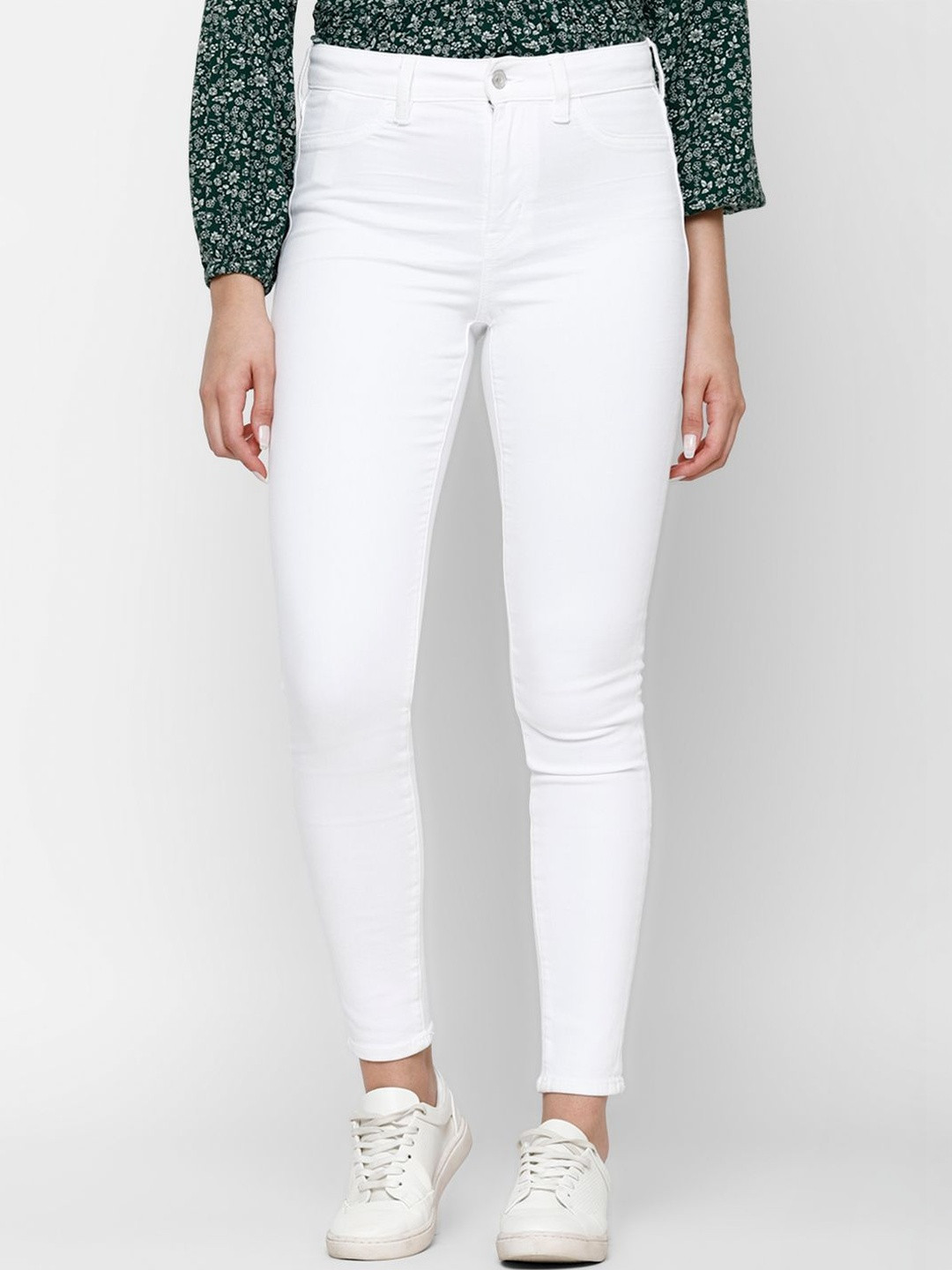 American Eagle Women White High Rise Jegging