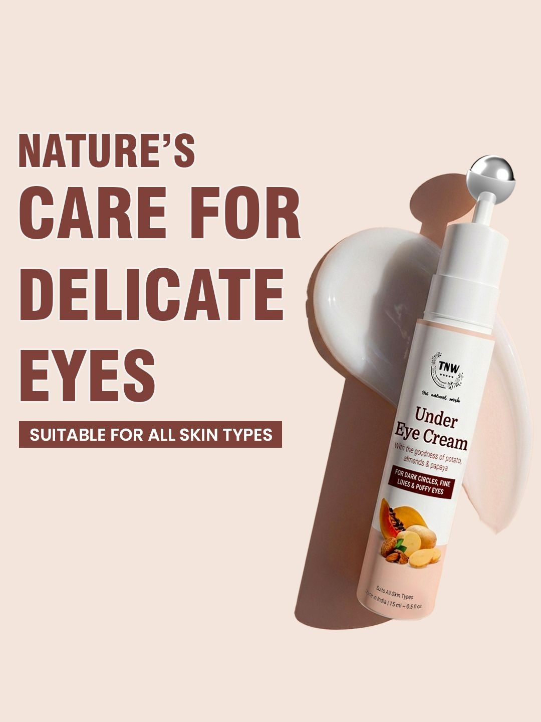 TNW The Natural Wash Under Eye Cream - Dark Circles - Puffiness & Fine Lines Care 15ml