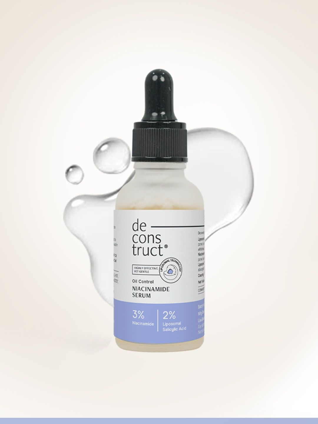 deconstruct 3% Niacinamide & 2% Salicylic Acid Serum Controls Oil & Acne 30ml