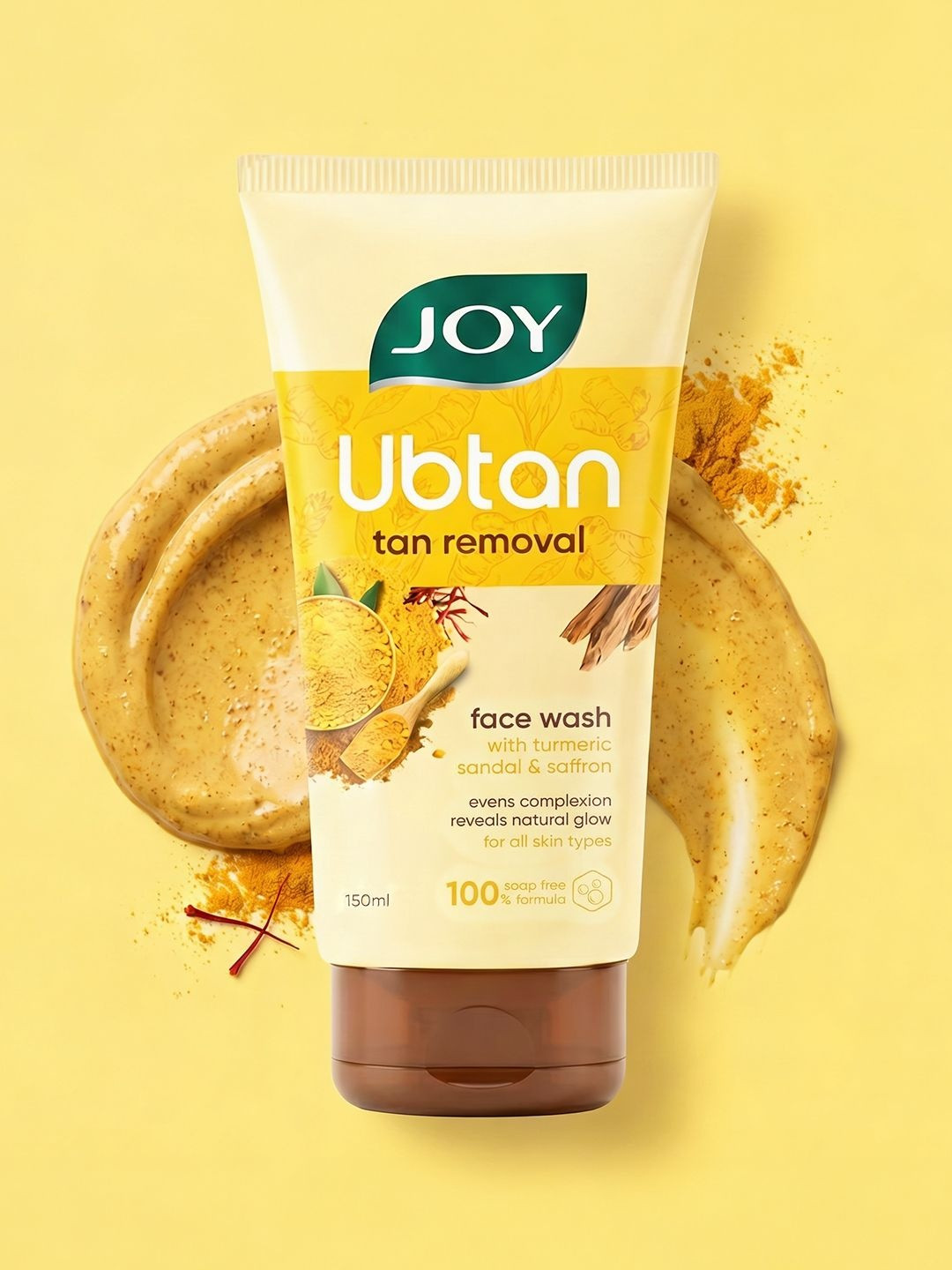 JOY Tan Removal Ubtan Face Wash For Bright &glowing Skin - 150ml