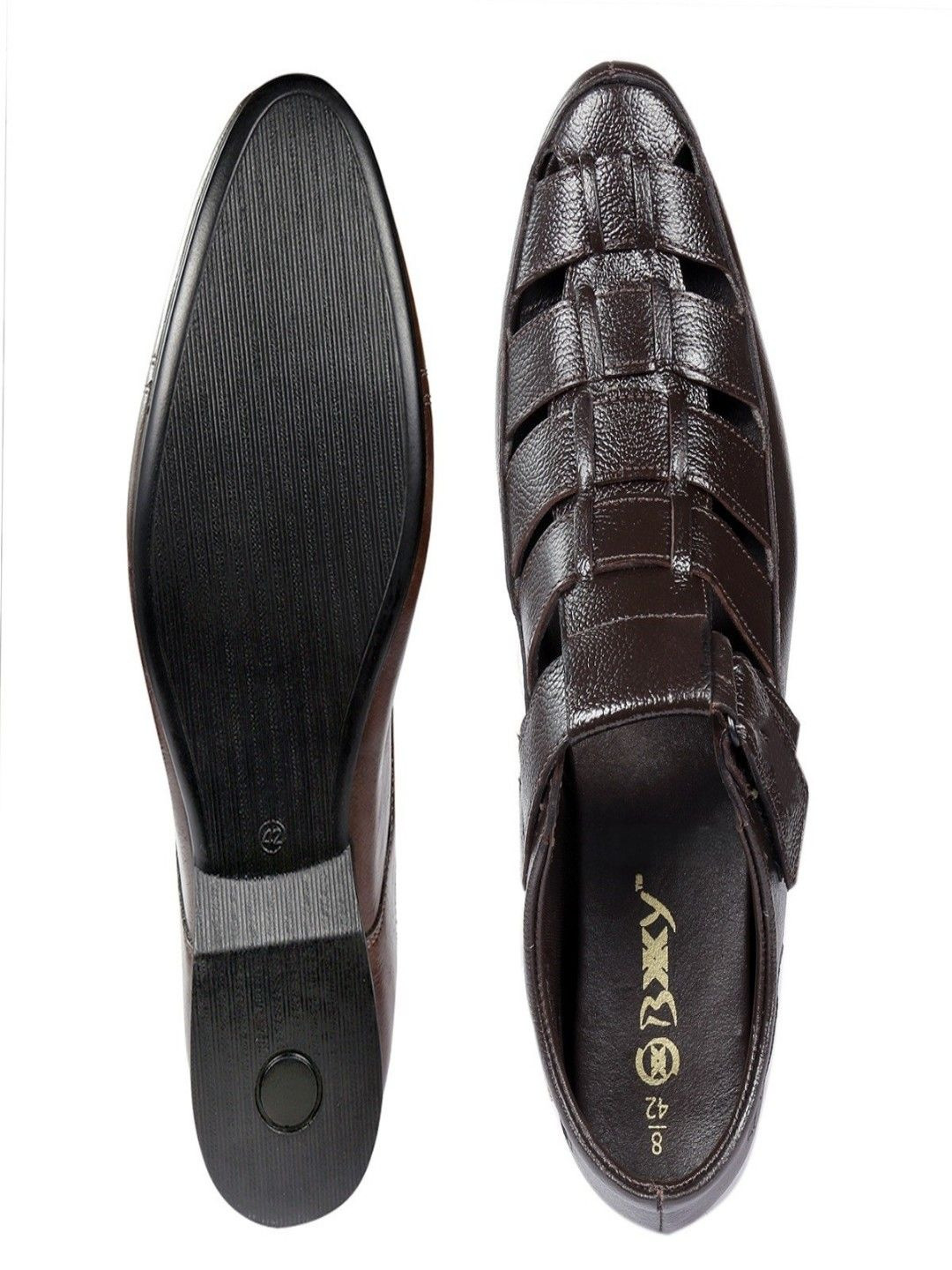 Bxxy Men 3 Inch Hidden Elevator Height Increasing Formal Shoe-Style Sandals