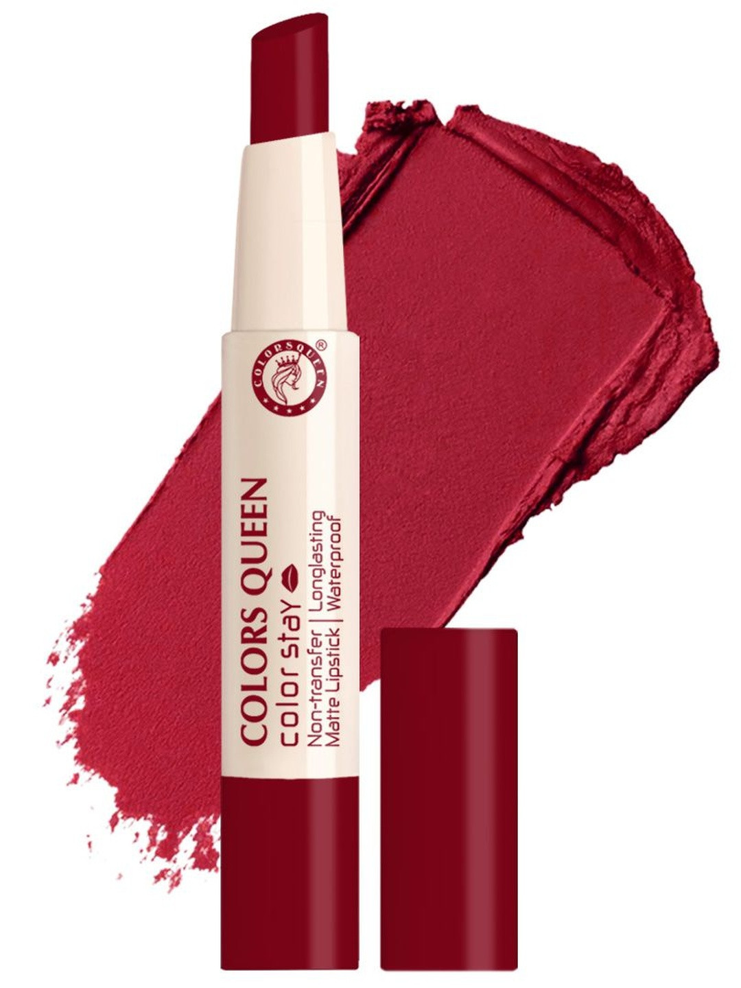 Colors Queen Color Stay Long Lasting Non Transfer Matte Lipstick - Bridal Maroon 09