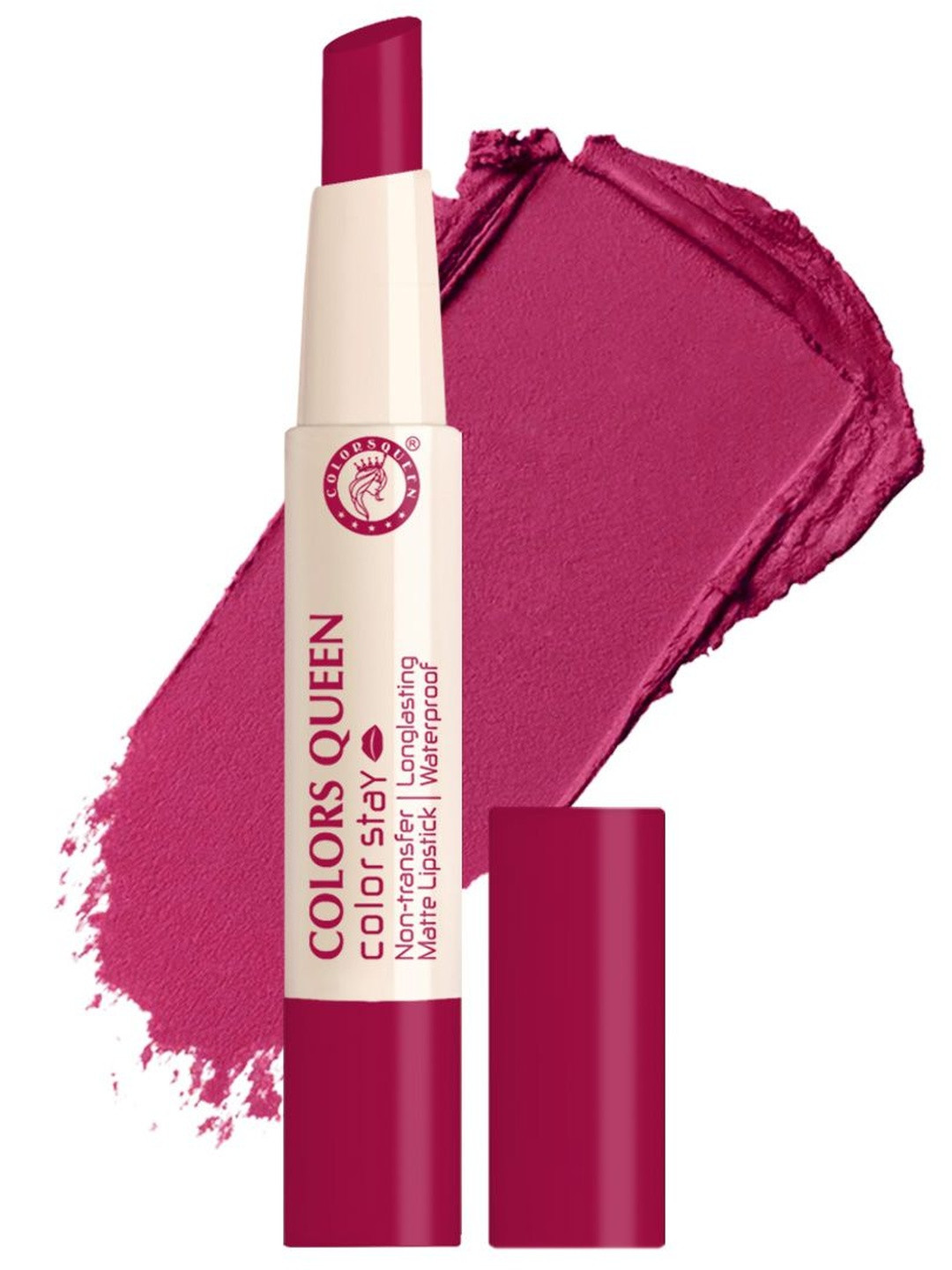 Colors Queen Color Stay Non-Transfer Waterproof Matte Lipstick - Bright Red 12 - 2.1 g