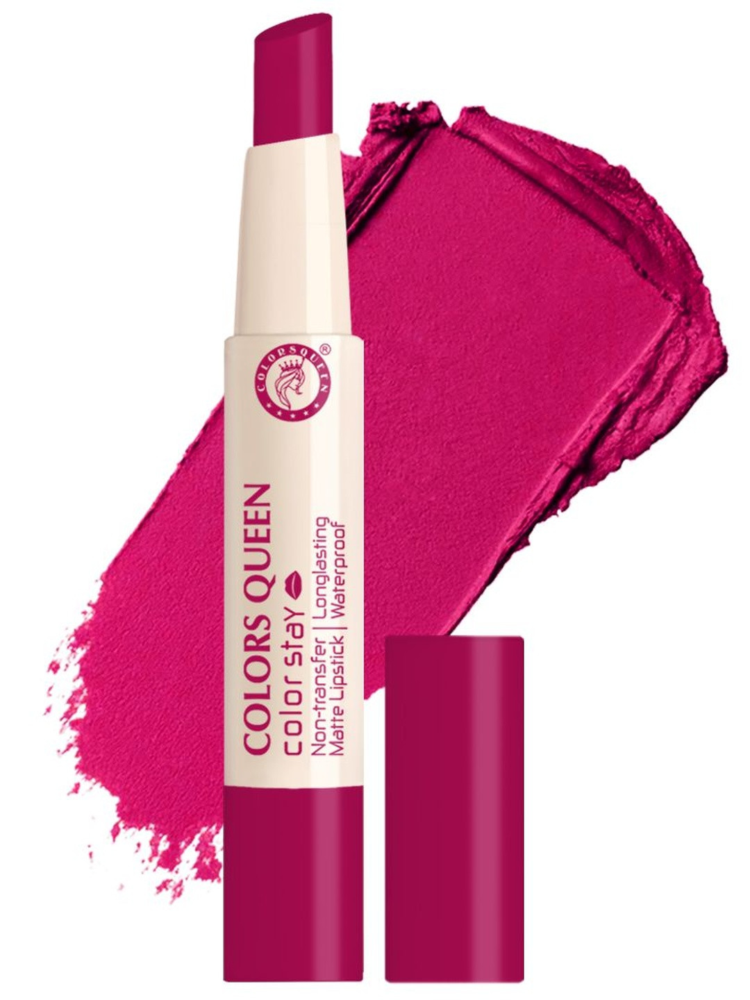 Colors Queen Color Stay Non-Transfer Waterproof Matte Lipstick - Magenta 06