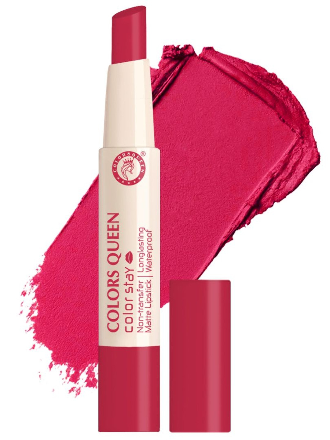 Colors Queen Color Stay Long Lasting Non Transfer Matte Lipstick - Pinky 01
