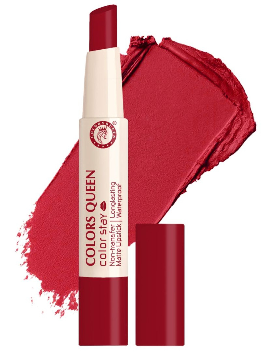 Colors Queen Color Stay Non-Transfer Waterproof Matte Lipstick - Maroon 03