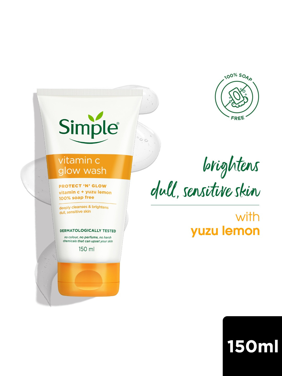 Simple Protect N Glow Vitamin C Glow Facial Wash - 150ml