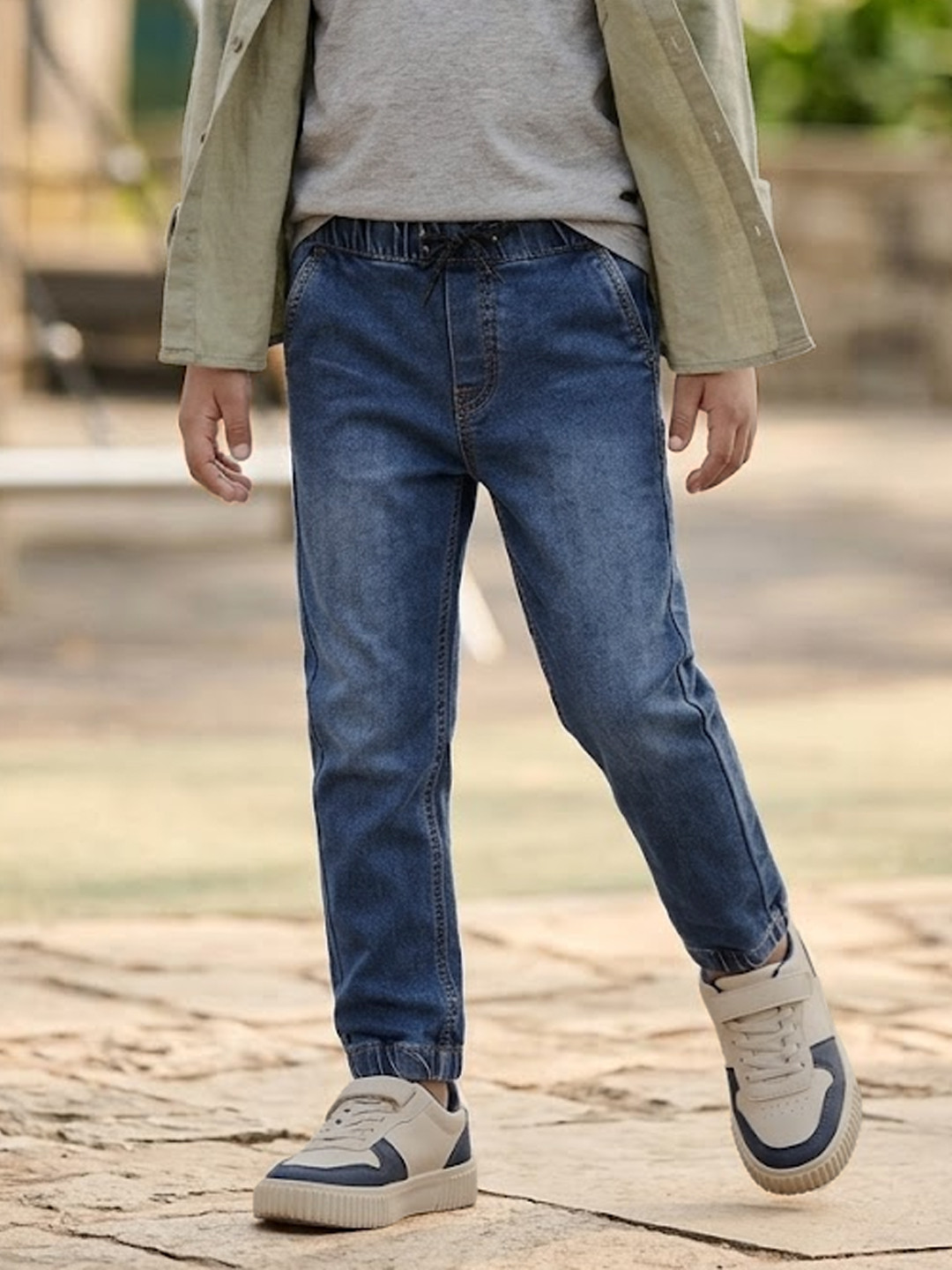 Urbano Juniors Boys Slim Fit Washed Jogger Jeans