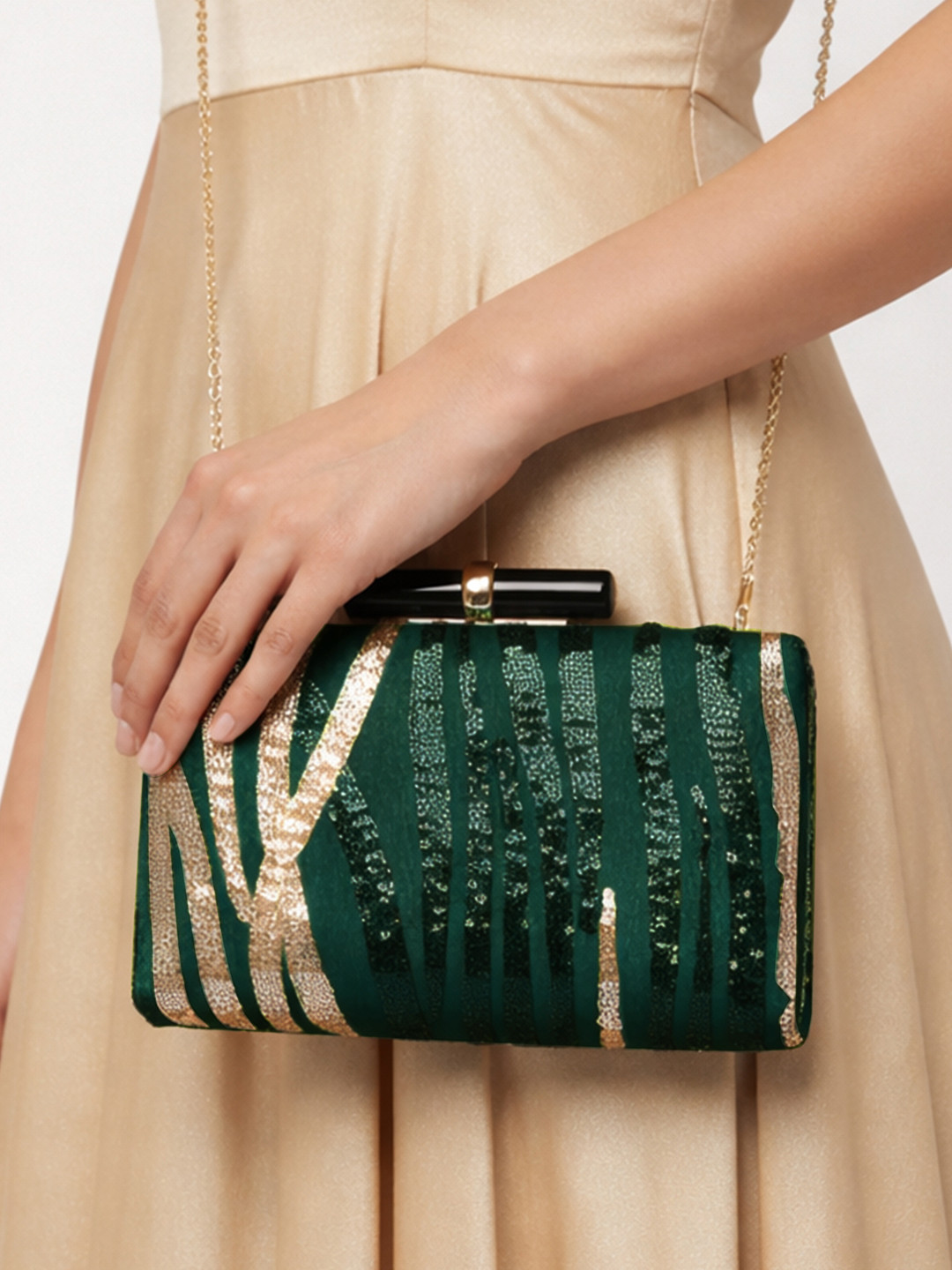 ARTKLIM Embellished Box Clutch