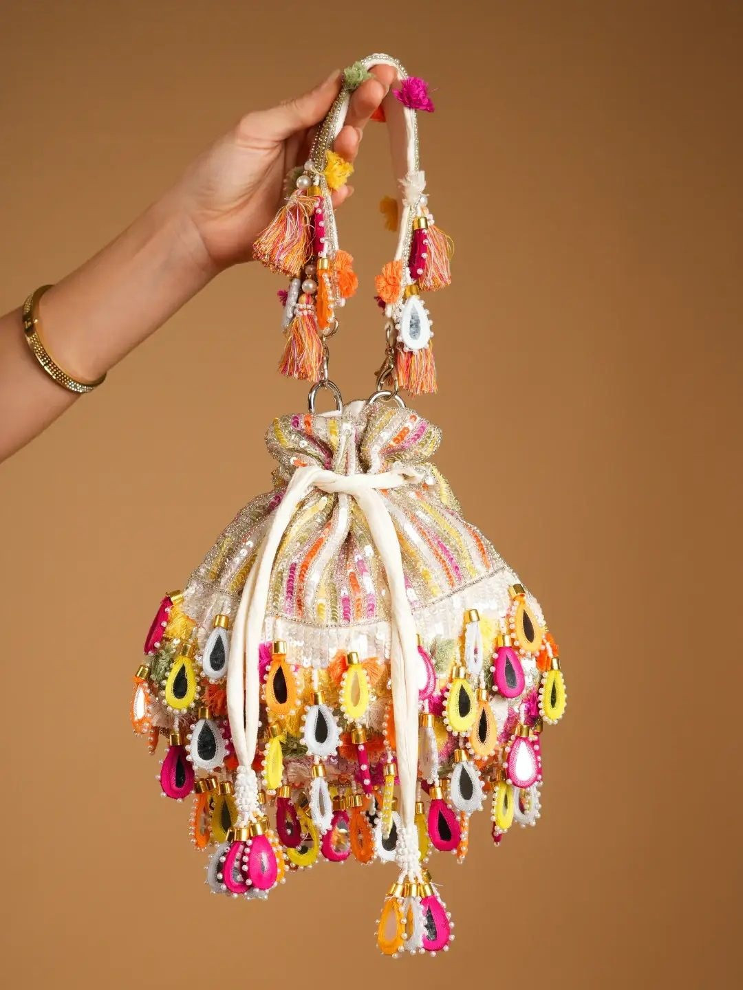 sugarcrush Shama Embellished Potli Clutch
