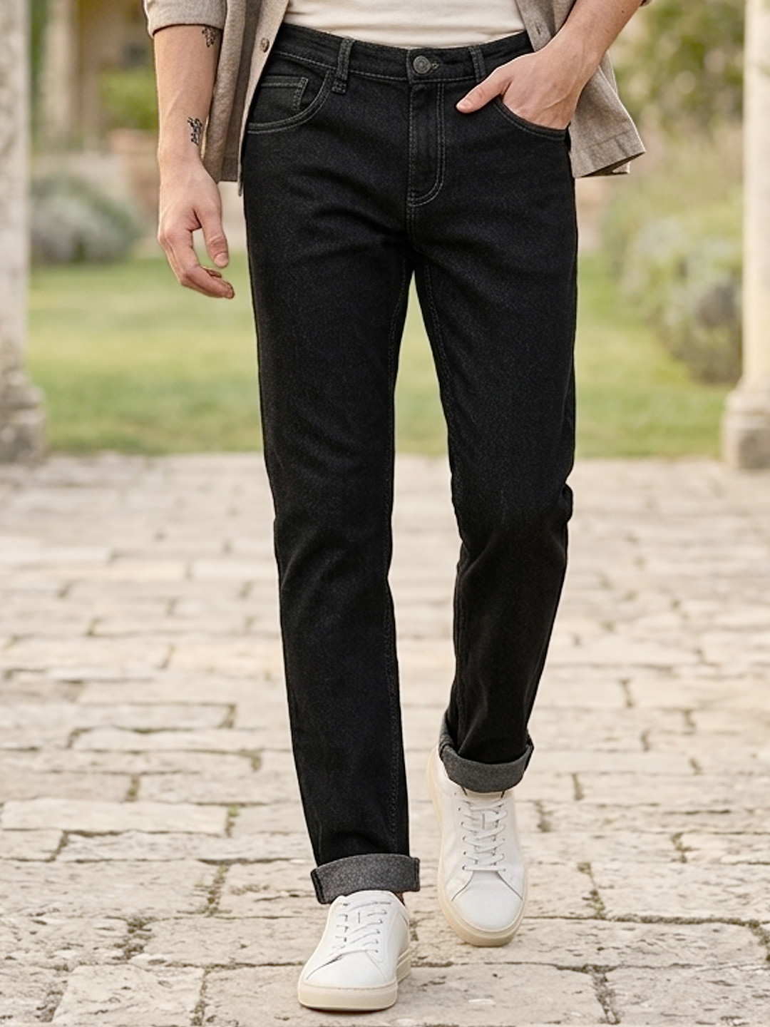 Urbano Fashion Men Stretchable Regular Fit Cotton Jeans