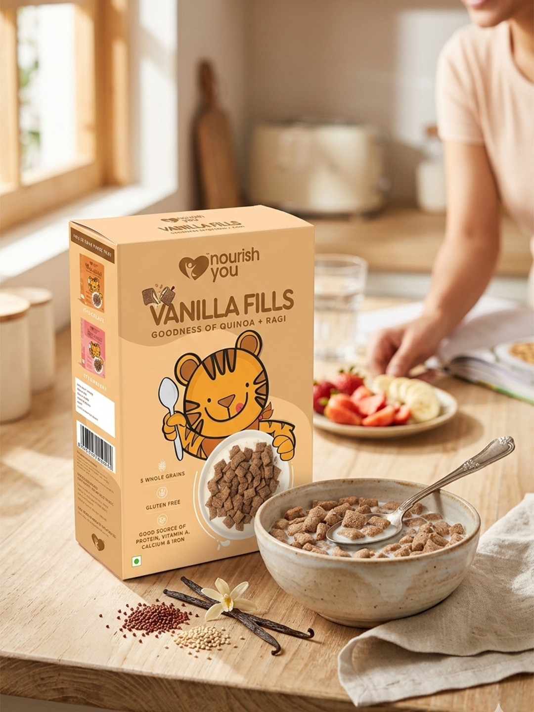 Nourish You Vanilla Quinoa + Ragi Fills -250g