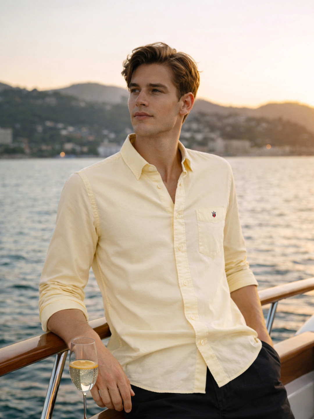Men Slim Fit Over Dyed Soft Handfeel Full Sleeve Casual Shirt