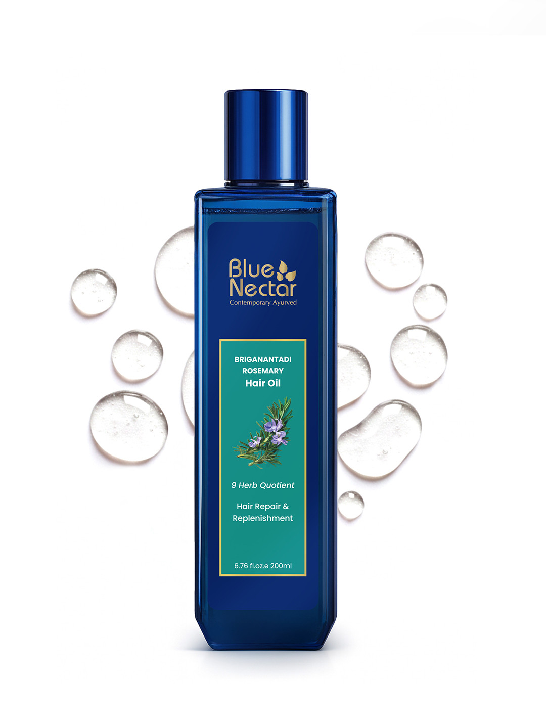 Blue Nectar Rosemary Oil with Bhringraj & Amla for Hair Growth 200 ml