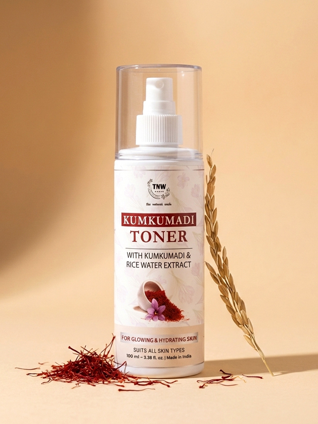 TNW the natural wash Kumkumadi Toner with Rice Water For Glowing & Hydrating Skin - 100 ml