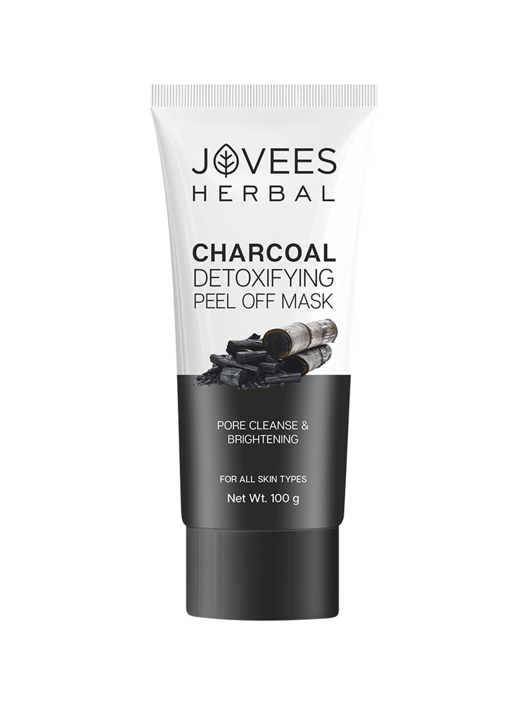 Jovees Activated Charcoal Detoxifying Peel Off Mask With Bamboo Charcoal & Moringa - 100 g