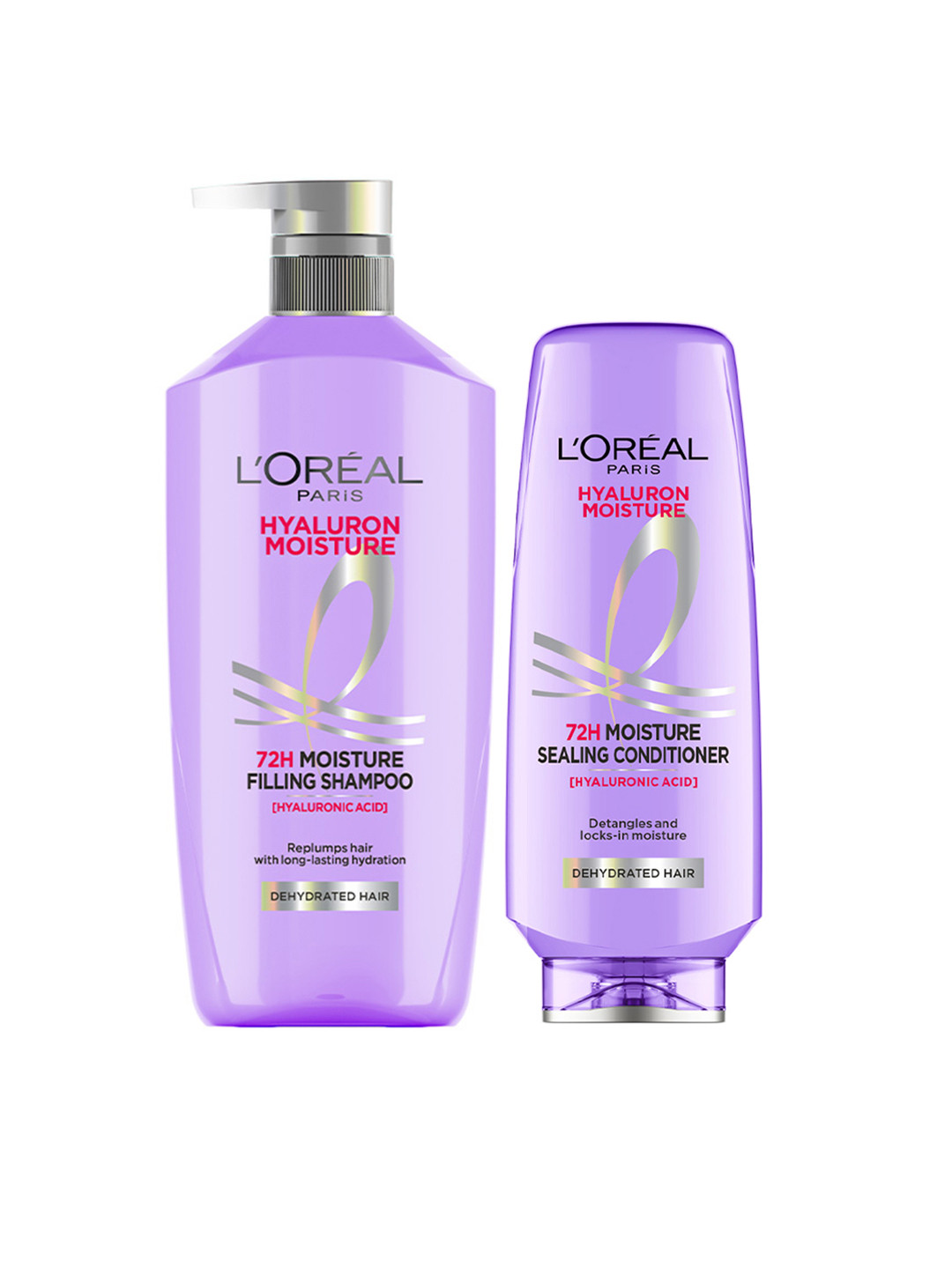 LOreal Paris Set of Hyaluron Moisture 72H Shampoo 1000 ml & Conditioner 180 ml