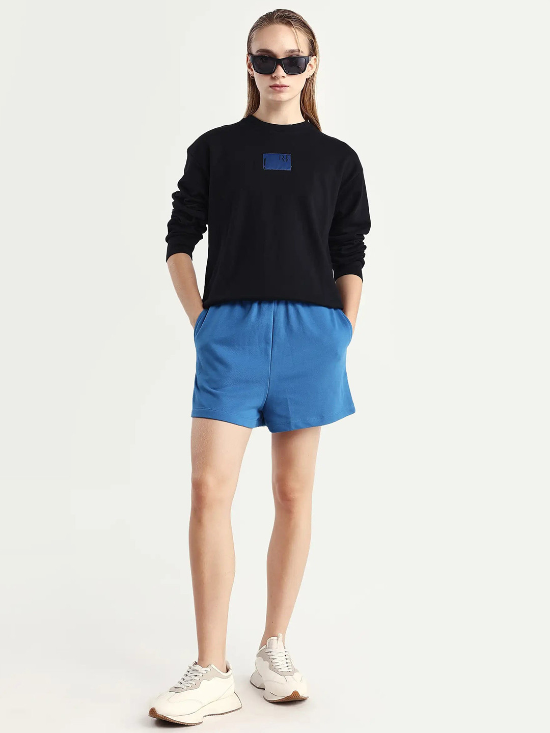 ARTICALE Women Blue Slim Fit Shorts