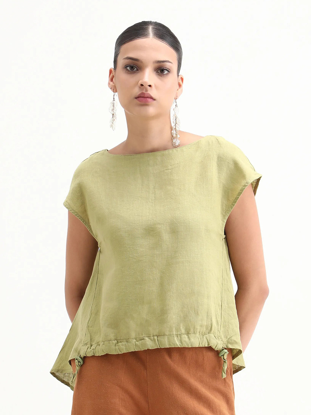 RAREISM Green Extended Sleeves Top