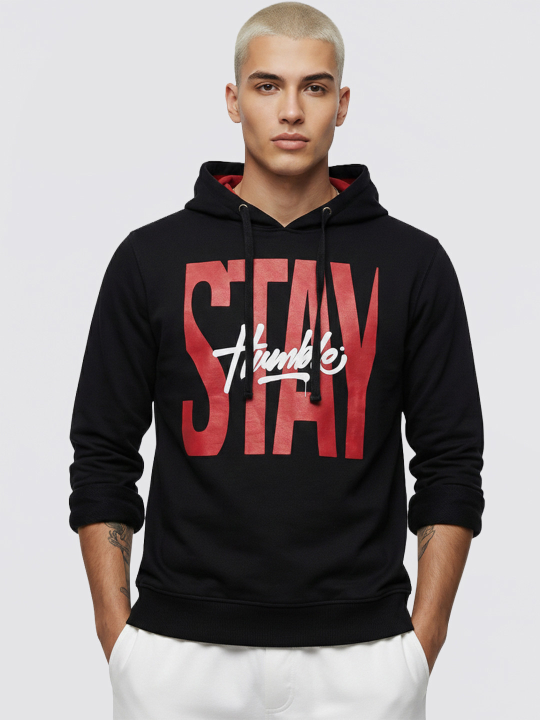 Kook N Keech Men Printed Hooded Sweatshirt