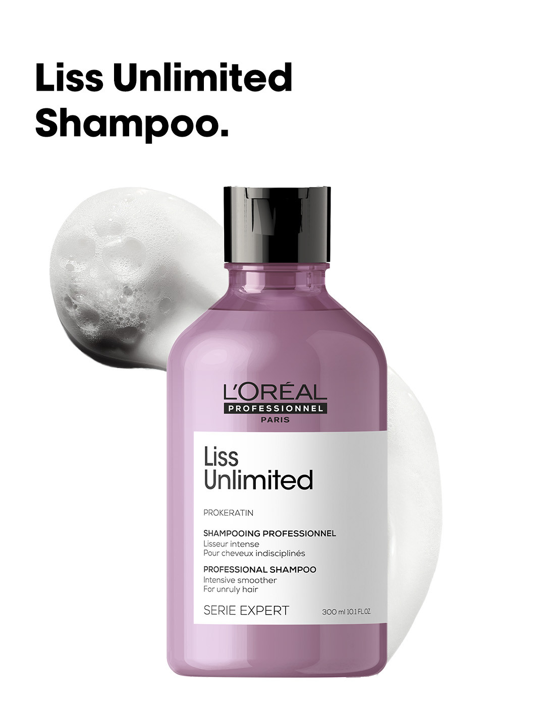 LOreal Professionnel Liss Unlimited Shampoo for Frizzy Hair with Pro-Keratin - 300ml