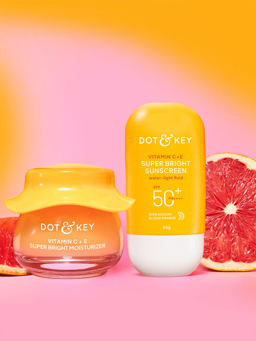 DOT & KEY Everyday Summer Essentials Vitamin C Duo - Glow Moisturizer & SPF50 Sunscreen