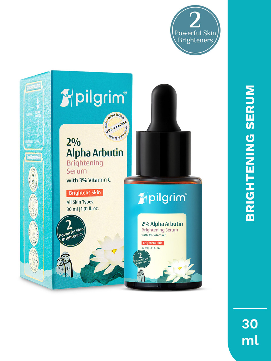 Pilgrim Alpha Arbutin & Vitamin C Skin Brightening Face Serum For Dark Spot & Pigmentation