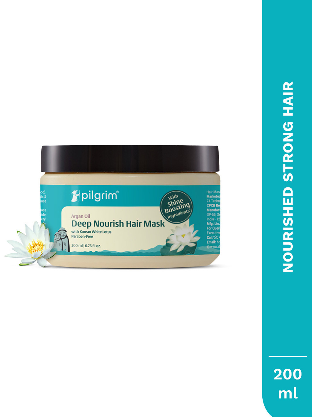 Pilgrim Argan Oil Hair Mask and Pack for Dry & Frizzy Hair and Hair Fall Control