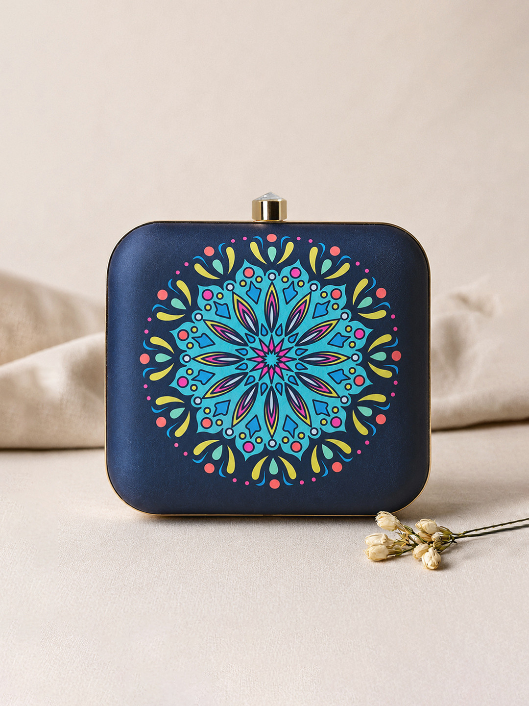 ARTKLIM Printed Box Clutch