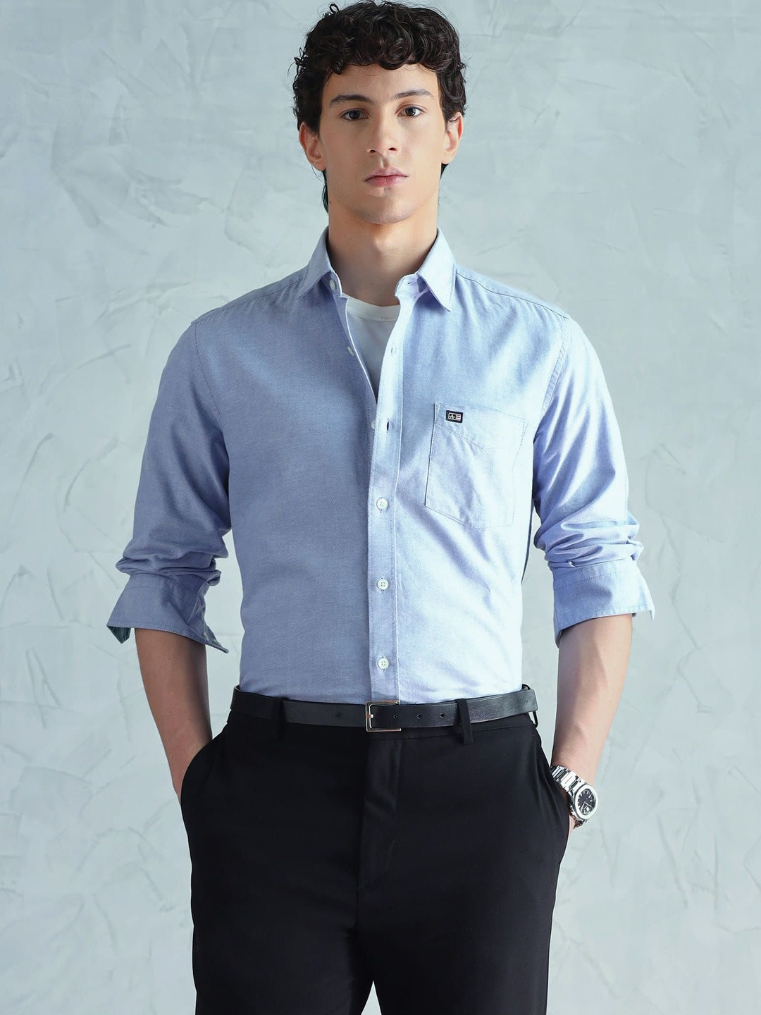 Arrow Sport Men Cotton Oxford Slim Fit Casual Shirt