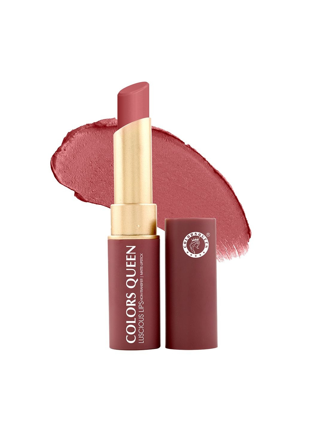 Colors Queen Luscious Lips Non Transfer Matte Lipstick 3.5g - Nude Toast 23