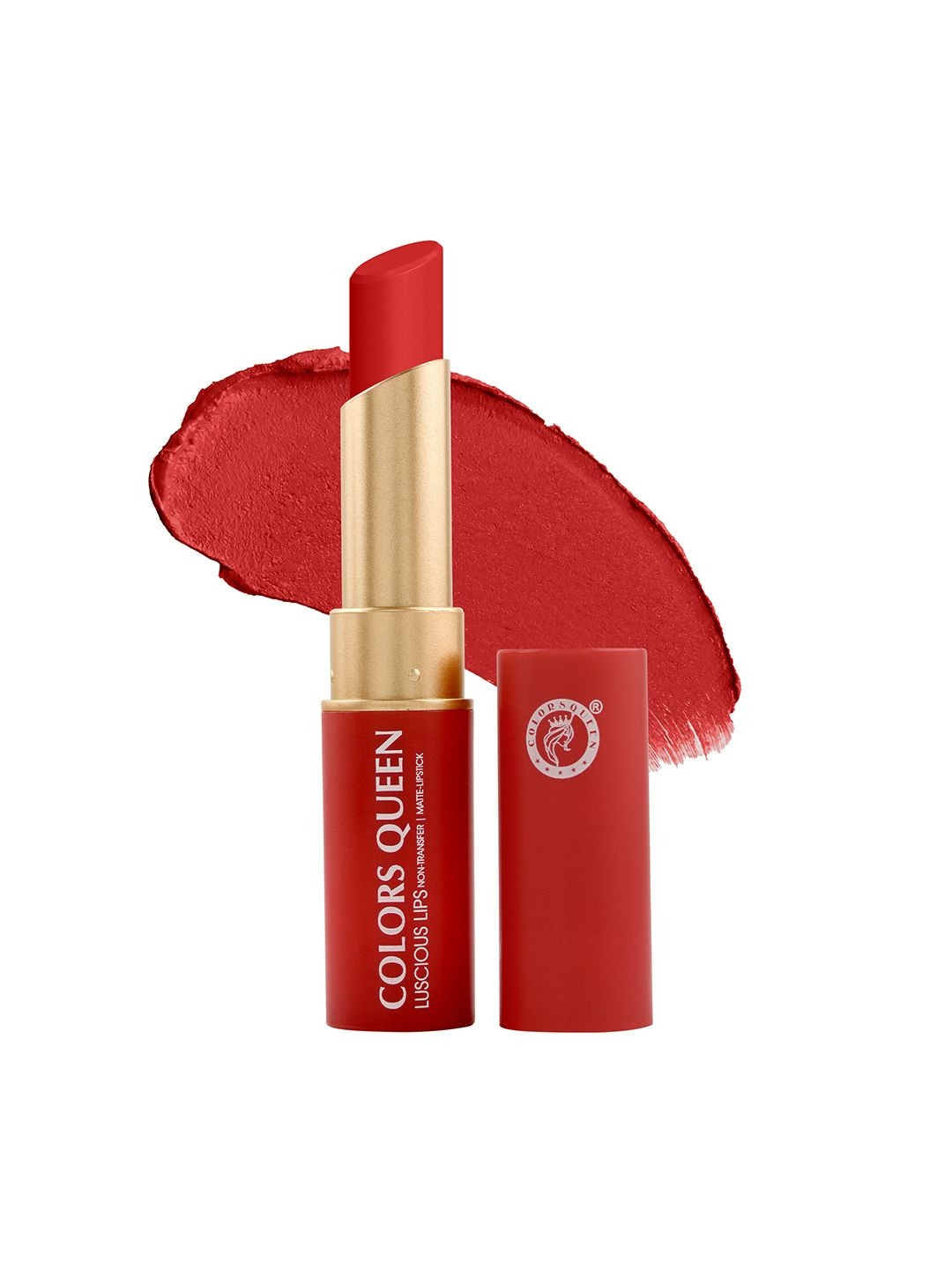 Colors Queen Luscious Lips Non Transfer Matte Lipstick 3.5g - Red Coat 08