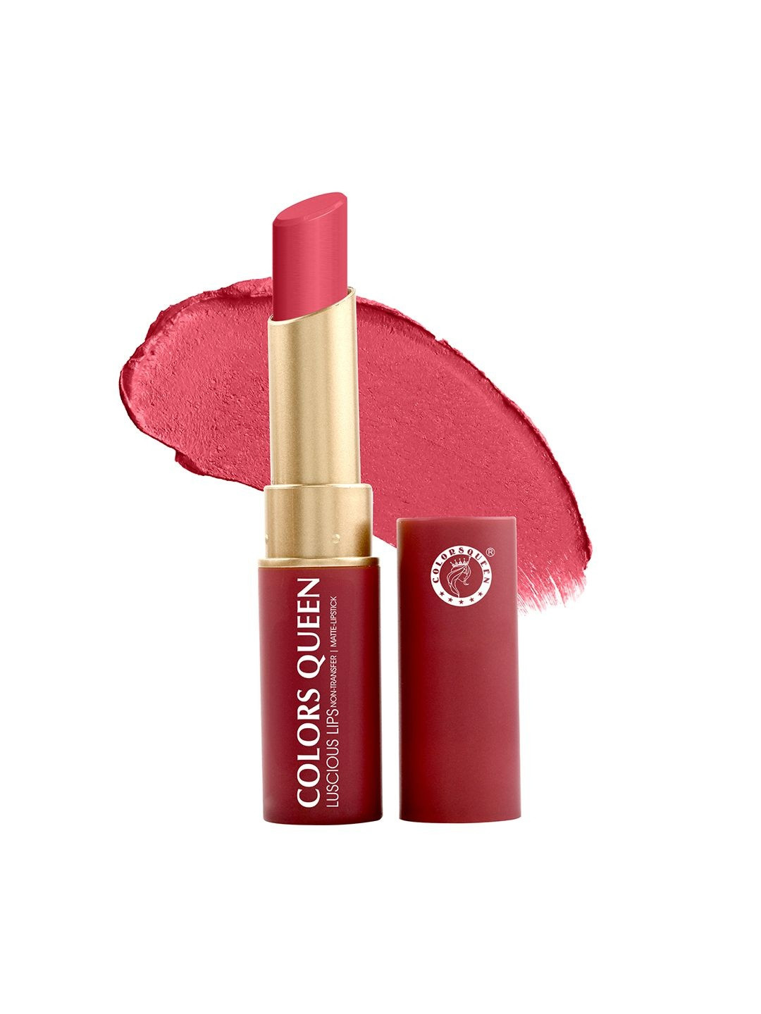 Colors Queen Luscious Lips Non Transfer Matte Lipstick 3.5g - Dusty Pink 02