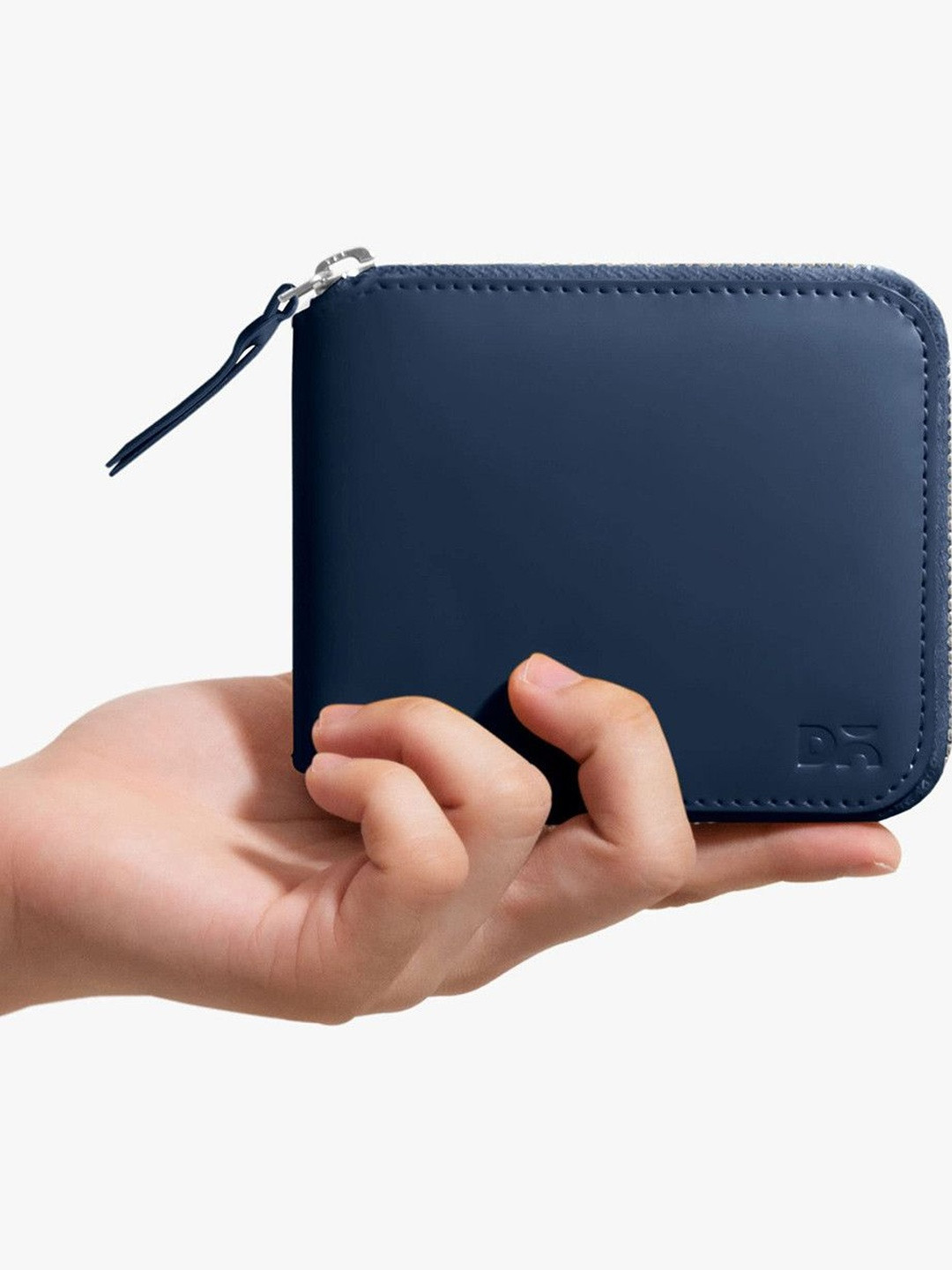 DailyObjects Ultramarine Blue Vegan Leather Zip Wallet