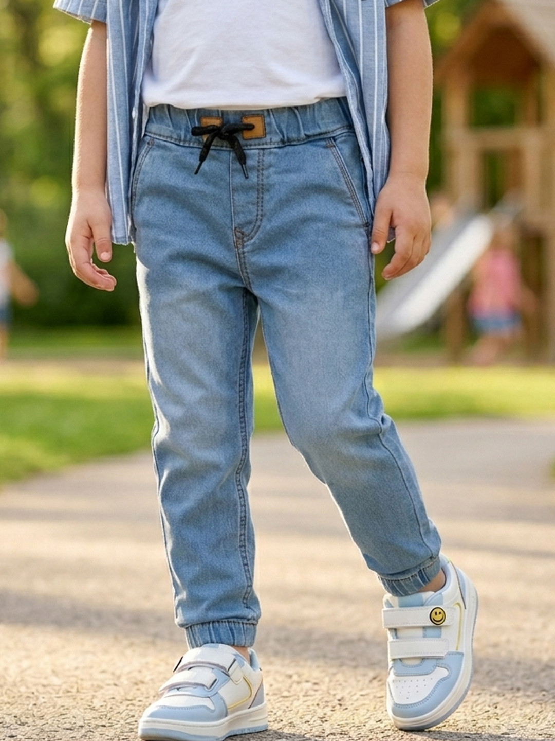 Urbano Juniors Boys Faded Slim Fit Jogger Jeans