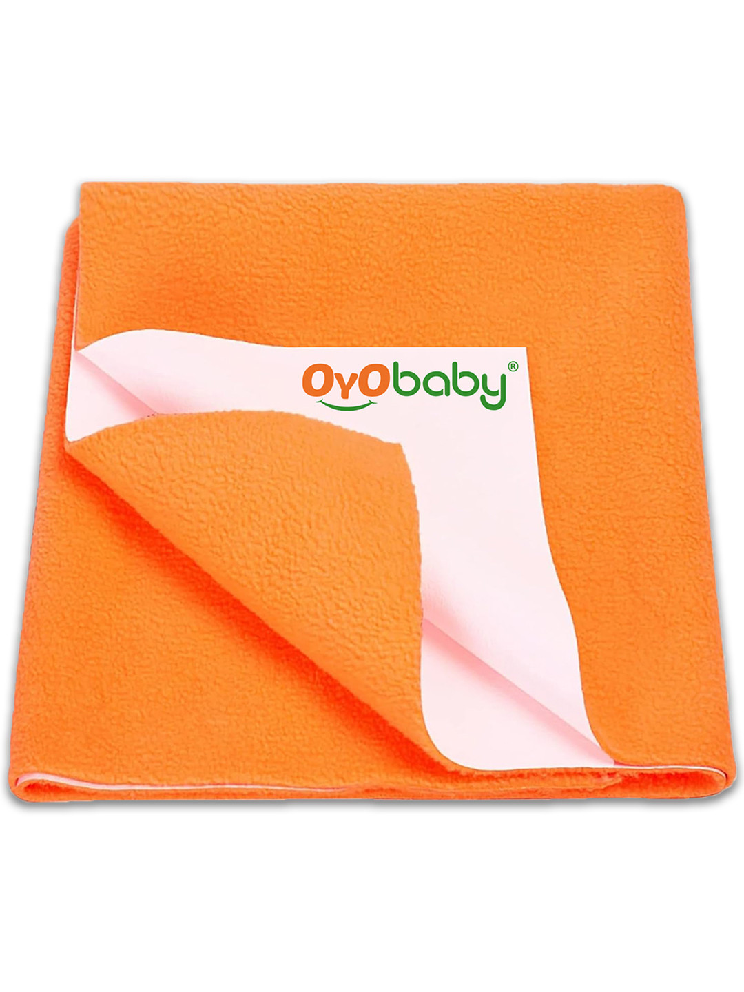 OyO Baby Peach Waterproof & Baby Dry Sheet Polycotton Mattress Protector
