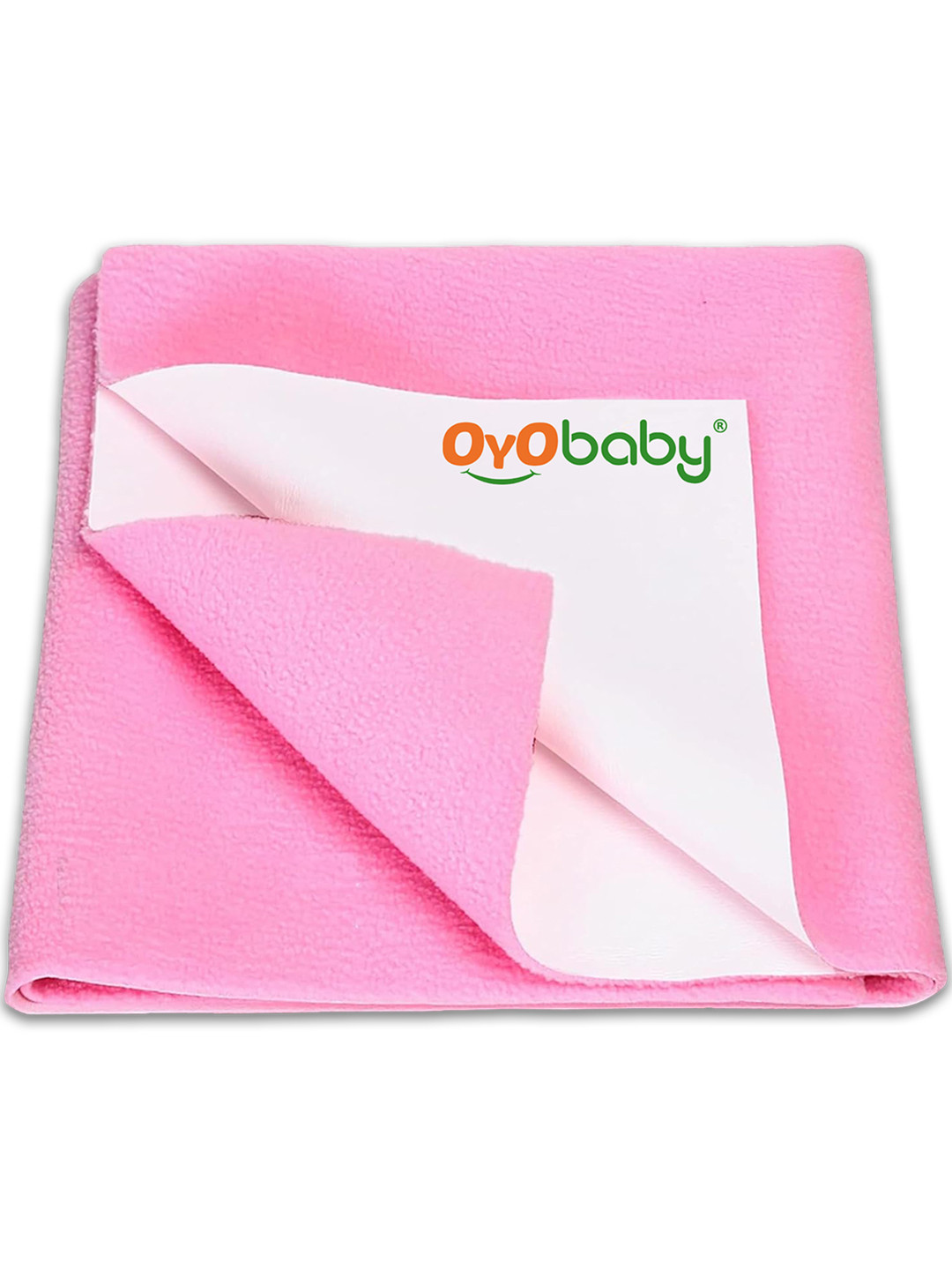 OyO Baby Pink Waterproof & Baby Dry Sheet Polycotton Mattress Protector